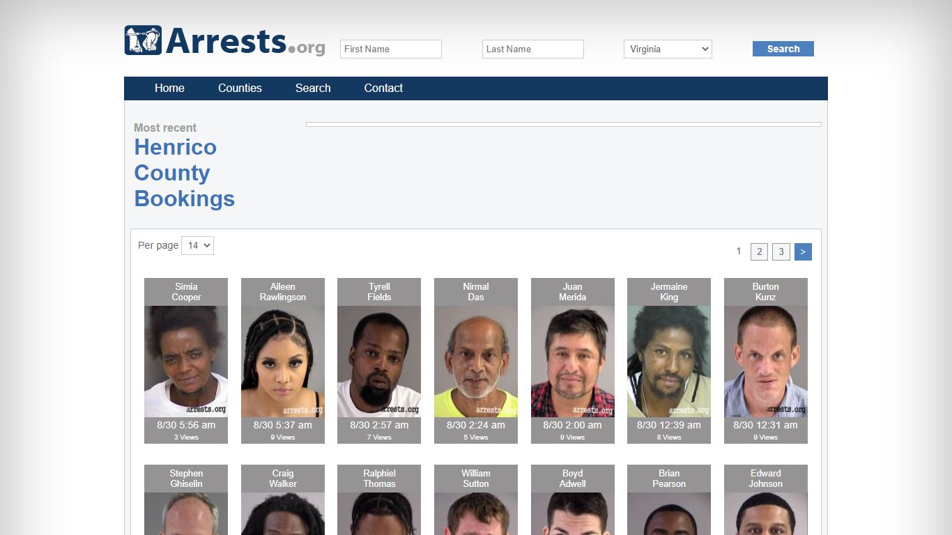 Henrico County Arrests and Inmate Search